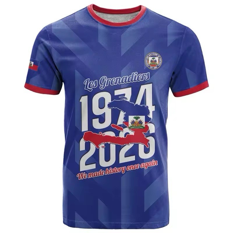 Haiti World Cup Fan Shirt – Haitian Flag Soccer T-shirt – Men Women Unisex