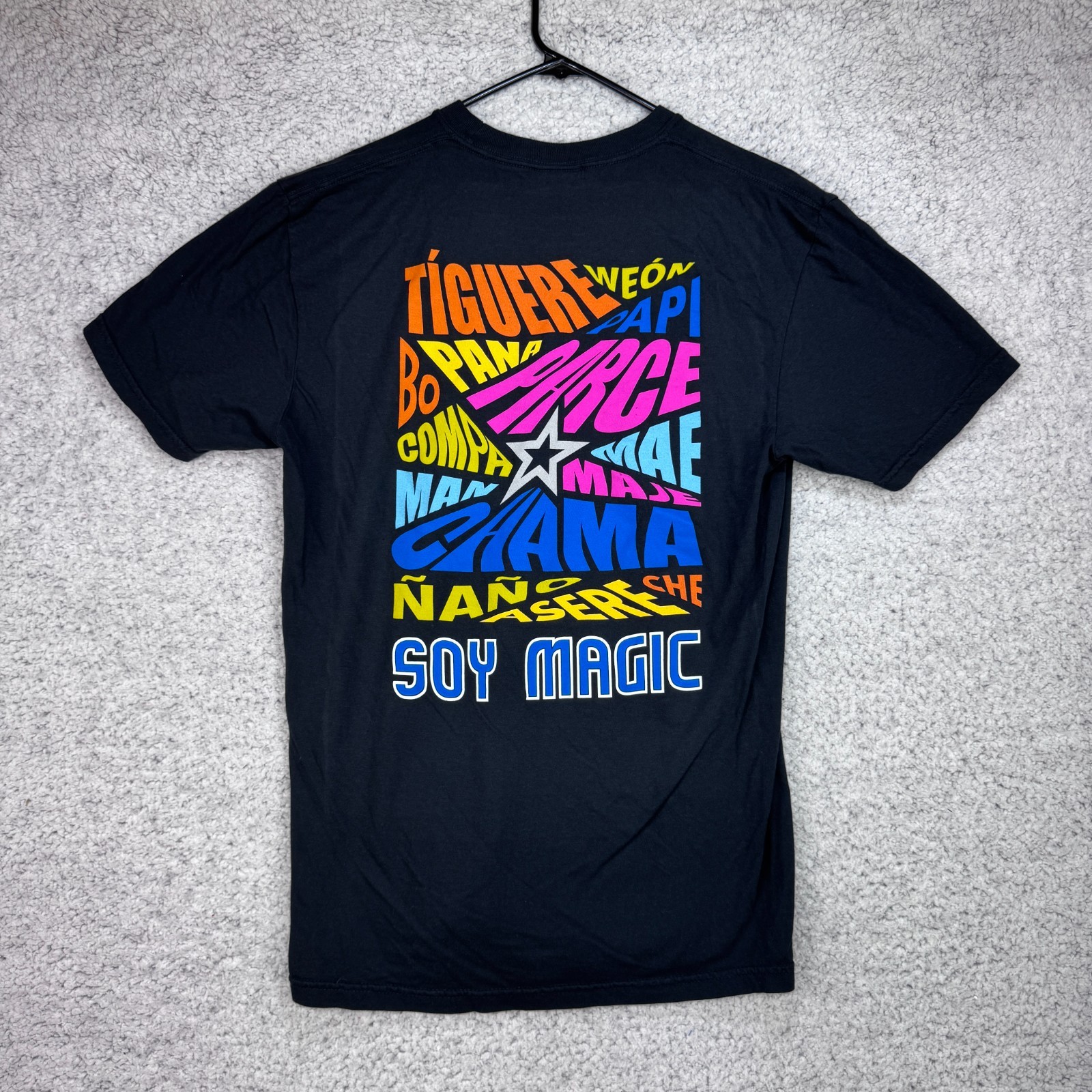 “Soy Magic” Orlando Magic Latin Night Tiguere Papi Asere Che Pana T Shirt Size M