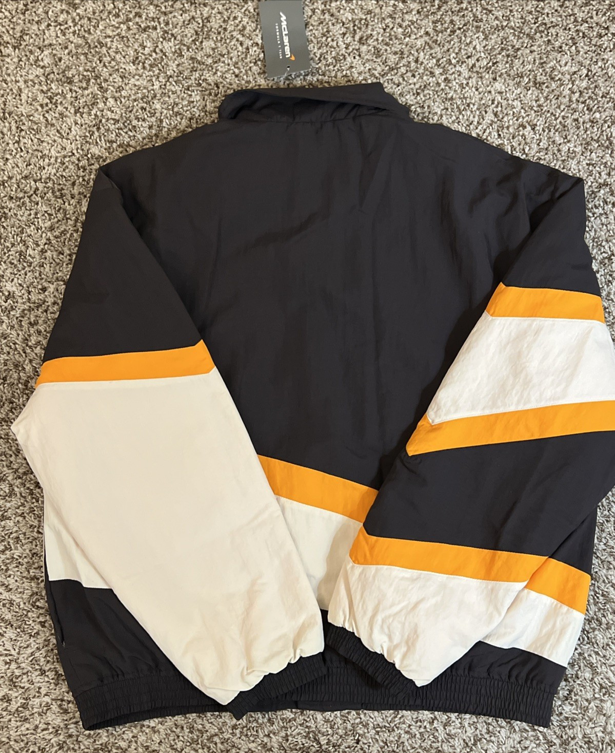 McLaren Jacket Mens Med Black White Formula 1 Racing Team Motorsport NEW NWT