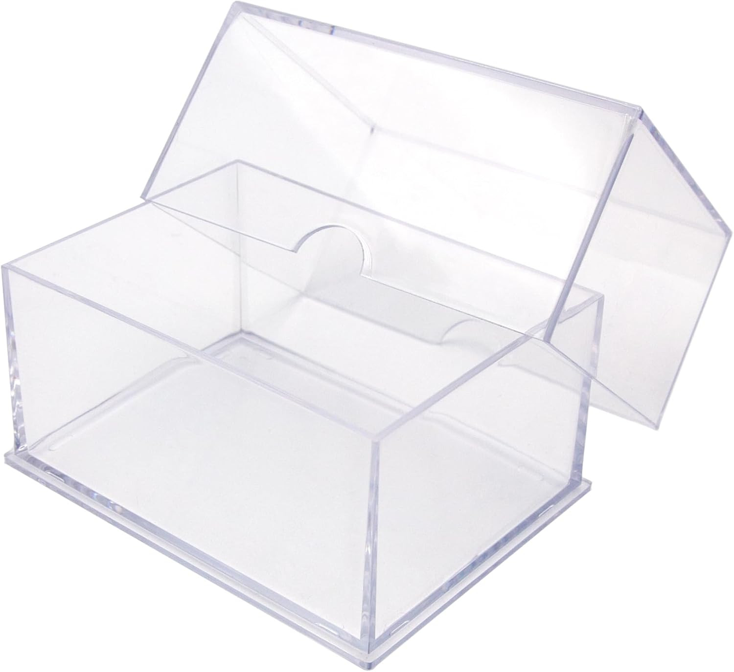20 Pack Clear Acrylic Card Storage Boxes with Lids – 3 1/2″ L X 2 1/2″ W X 2″ H
