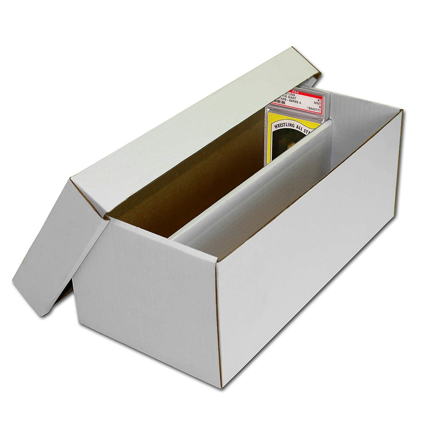 Graded Card Size Shoe Box 2-Row ASSEMBLED Sports Gaming Trading Card Storage Box
