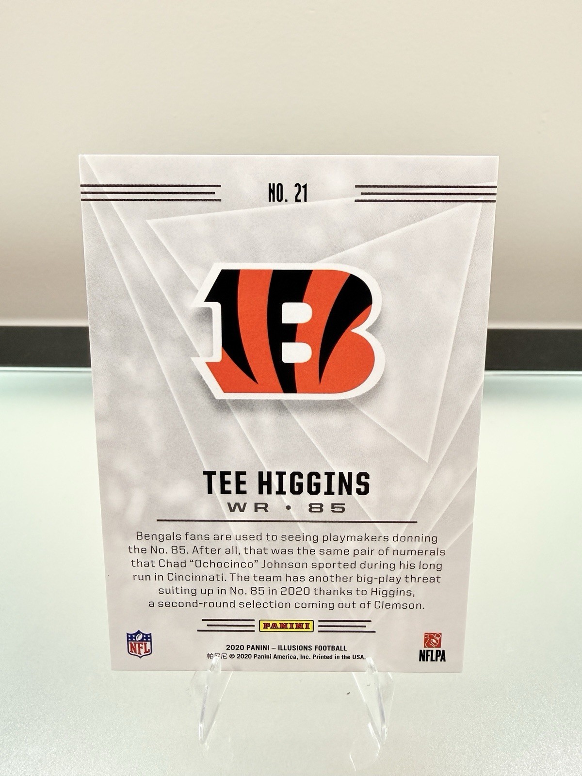 Tee Higgins 2020 Panini Illusions #21 RC Cincinnati Bengals NFL Football