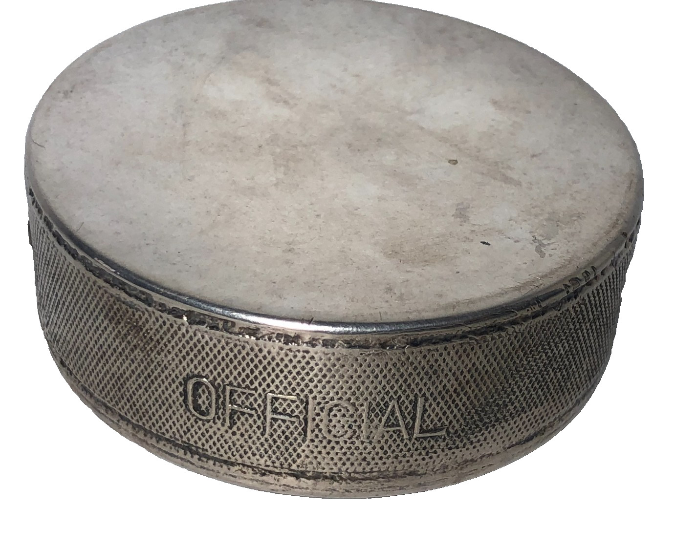 Silver Plated Official Hockey Puck Made in Czechoslovakia