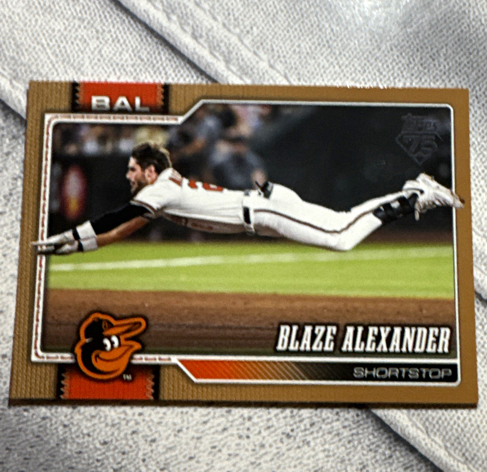 Topps 2026 Blaze Alexander Orioles #515 Gold Boarder Serial Numbered 0001/2026