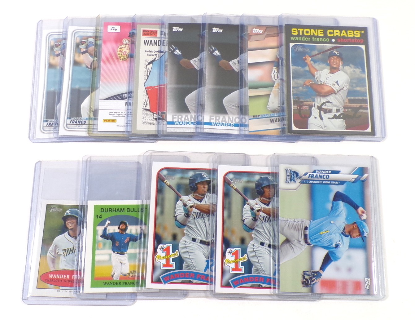 Lot of (53) 2019 to 2022 Wander Franco Cards RC’s Topps Bowman Chrome Heritage