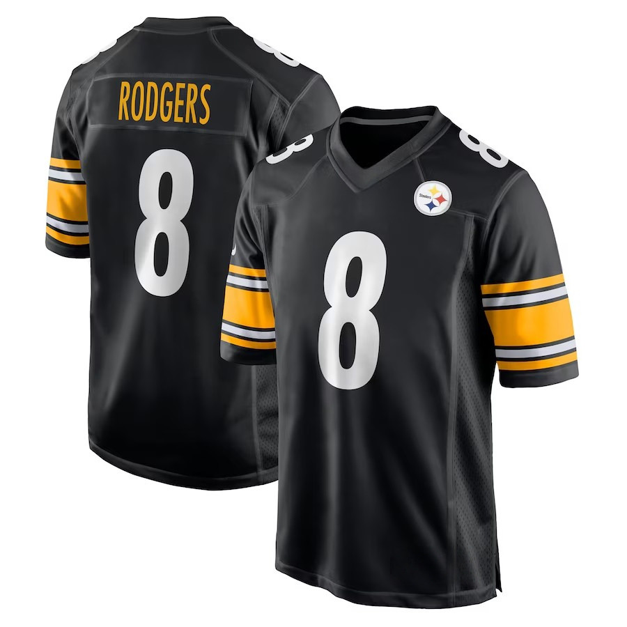 Men’s Stitched 2025 Steelers Player Game Jersey S-5XL