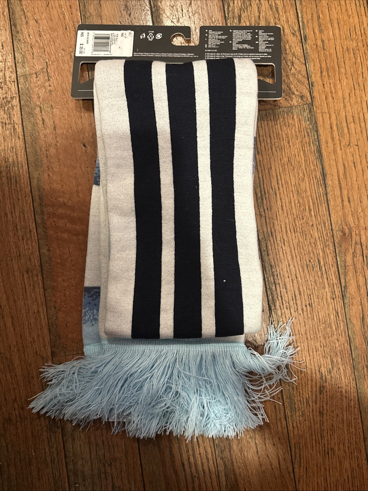 Brand New adidas Argentina 2026 Soccer Scarf KE1385 Icey Blue White