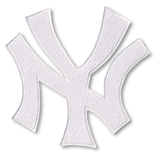 New York Yankees Patch Jersey Hat Cap Lettering Interlocking ‘NY’ White Logo MLB