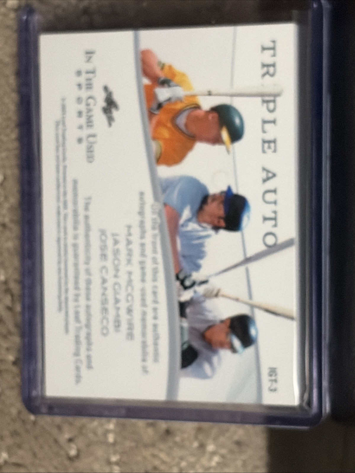 2025 Leaf ITG AUTO Mark McGwire Jason Giambi Conseco 4/5 IGT-3 Yankees Cardinals