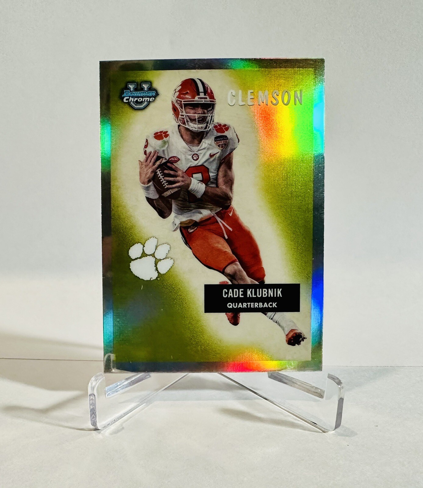 2023 Bowman U Chrome 1955 Bowman #55BF-4 Cade Klubnik – Clemson Tigers