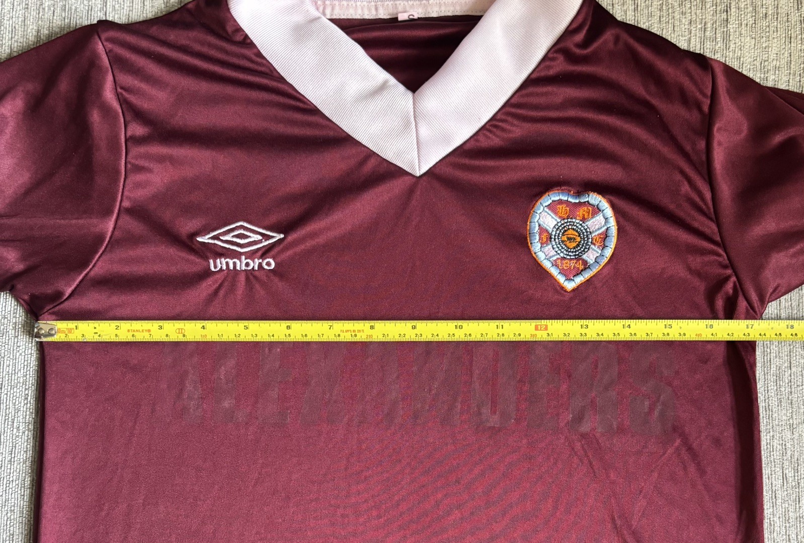 Only 1 / Heart Of Midlothian football shirt retro 1982/83 xs/s