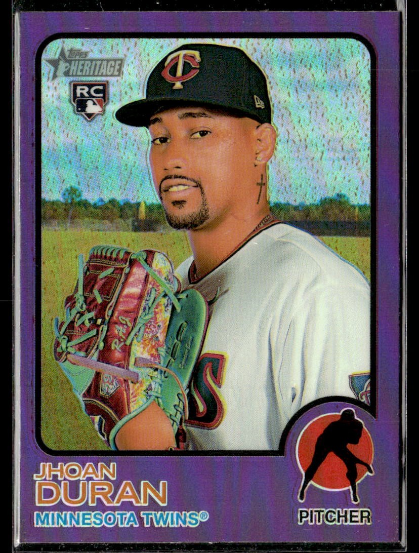 2022 Topps Heritage JHOAN DURAN #693 NM Purple Refractor RC
