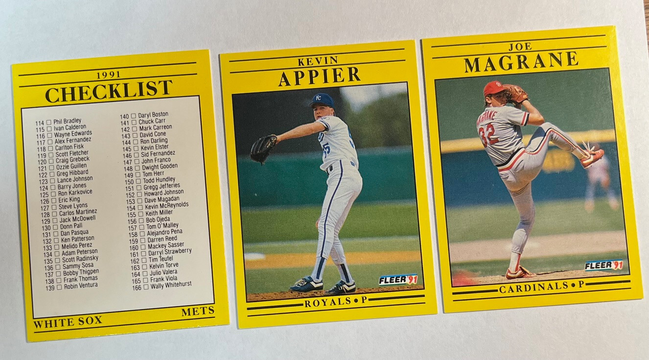 1991 Fleer Baseball Lot of 11 #12,112,301,351,377,488,495,540,549,638,715 NM/MT