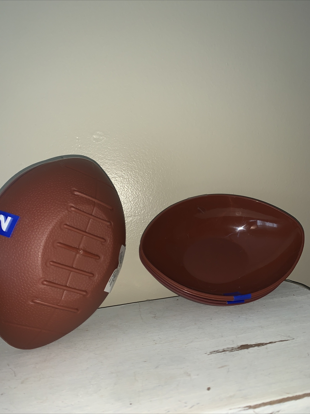 ARE YOU READY FOR SOME FOOTBALL Plastic decorative Chili bowls new set 10❤️tb