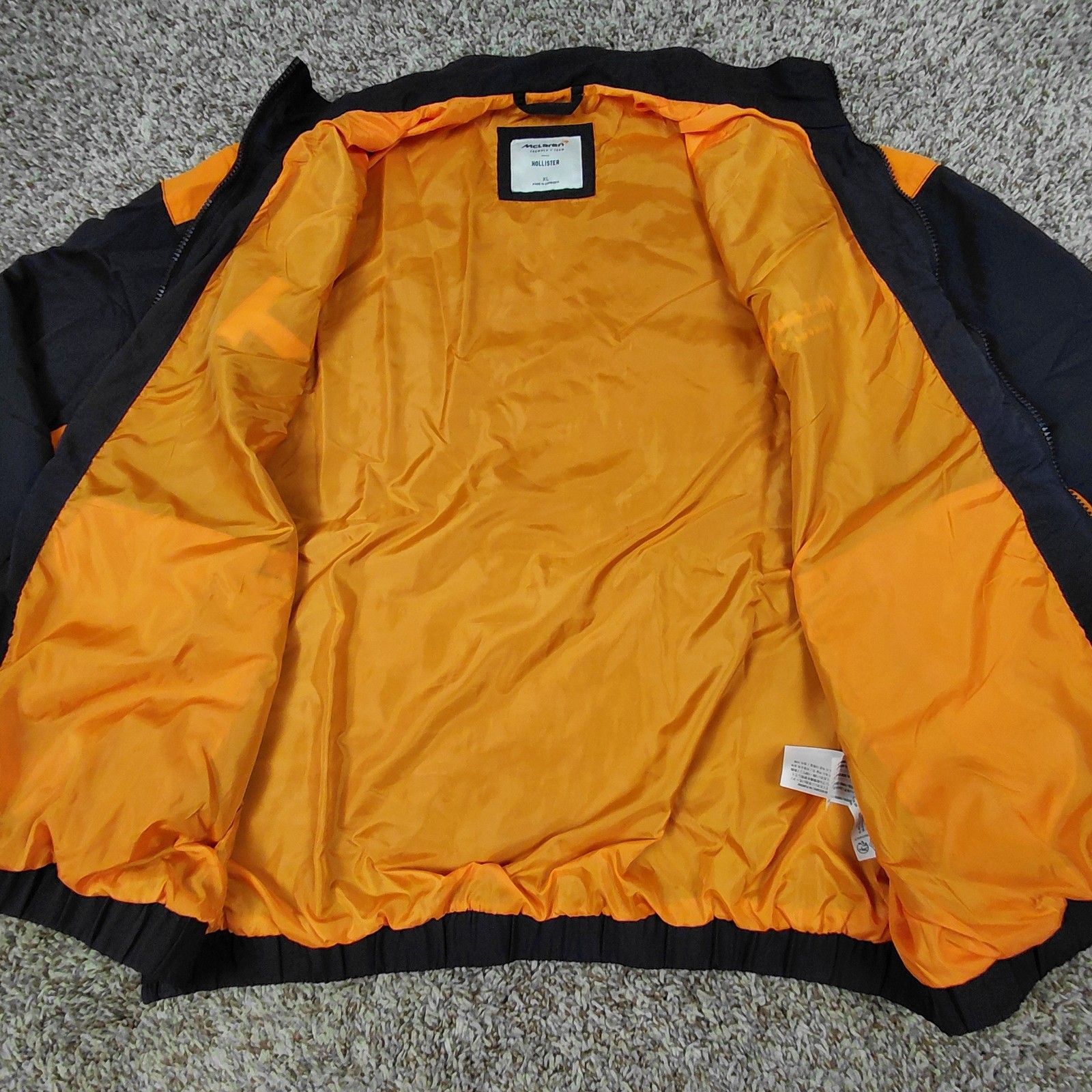 Hollister McLaren Formula 1 Team Windbreaker Jacket British Flag Track Mens XL