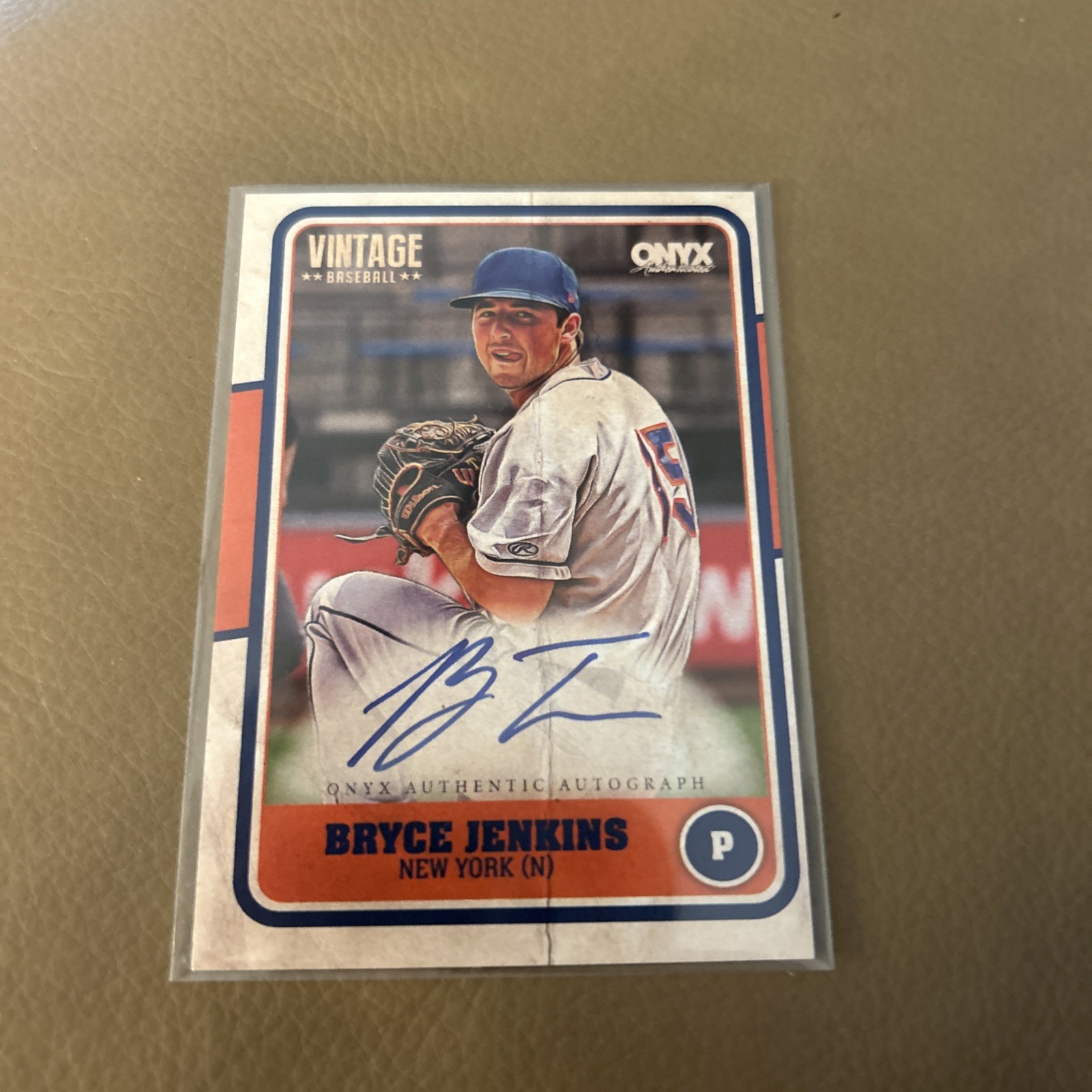 Bryce Jenkins 2025 Onyx Vintage Extended ON CARD AUTO #VABRJE New York Mets