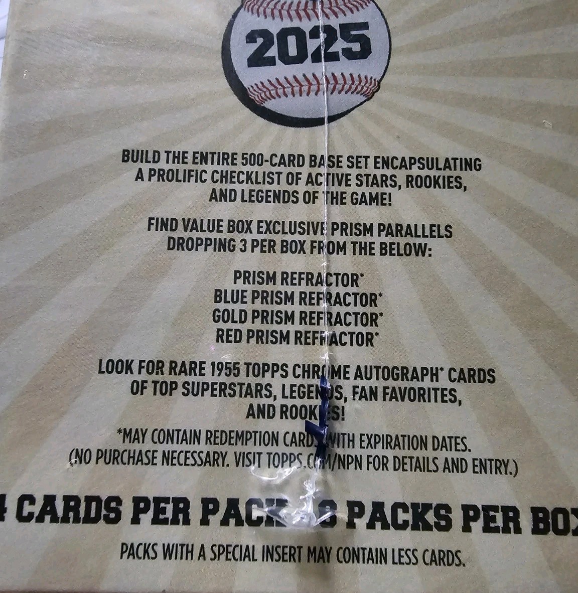 2025 Topps Chrome Platinum Baseball Blaster Box