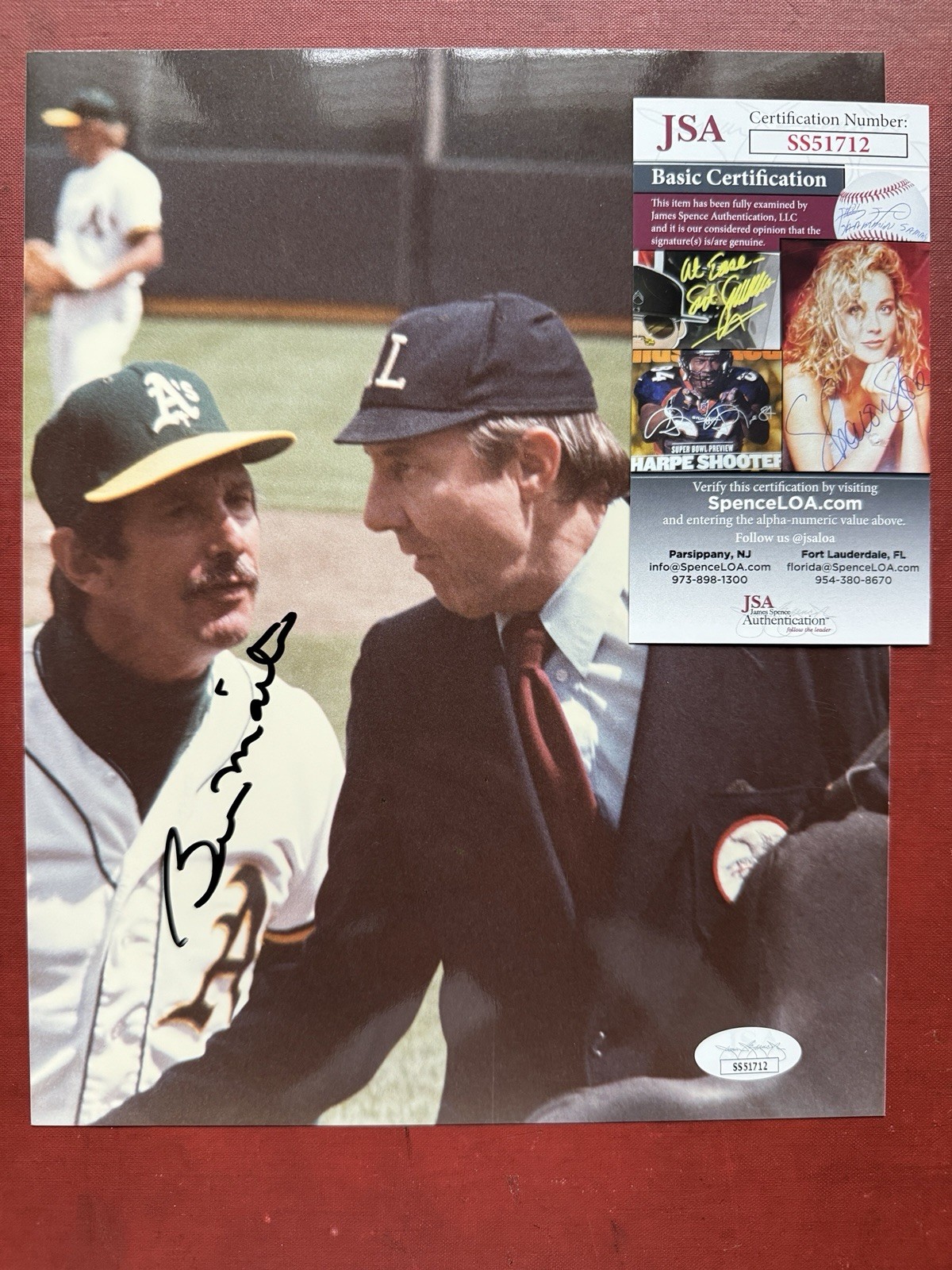 BILLY MARTIN *JSA* Autographed 8×10” Glossy *PERIOD SIGNATURE* Billy Ball