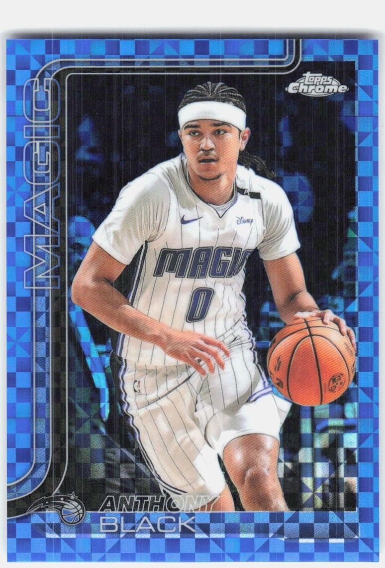 2025-26 Topps Chrome Blue X-Fractors #103 Anthony Black