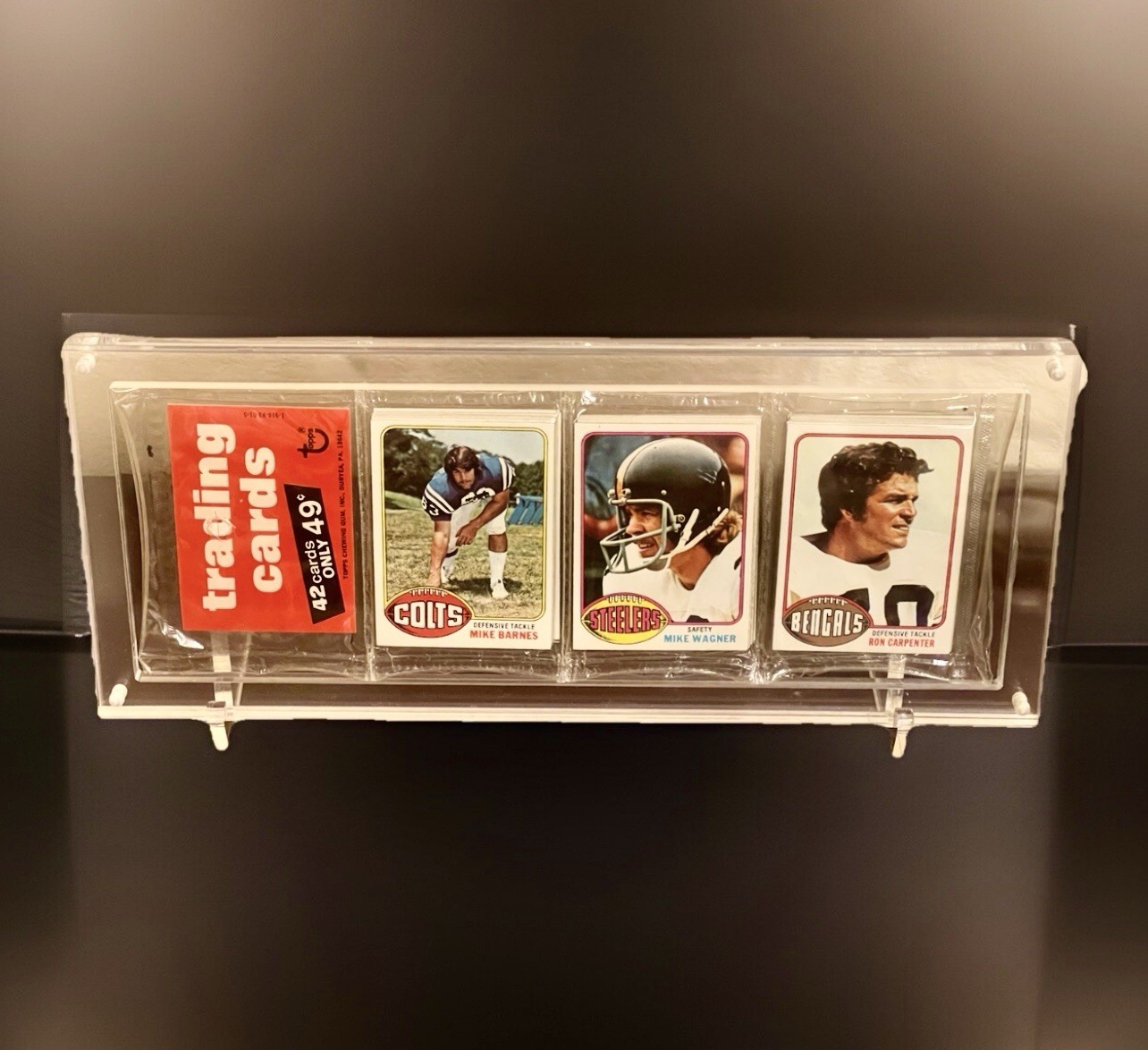 Clear Acrylic Rack Pack Holder Display w/ Stand – 18mm Thick – Magnetic Closure.