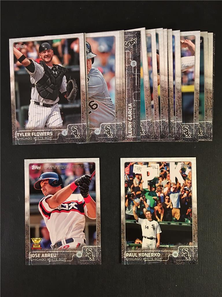 2015 Topps Chicago White Sox Team Set Series 1 2 Update 30 Cards