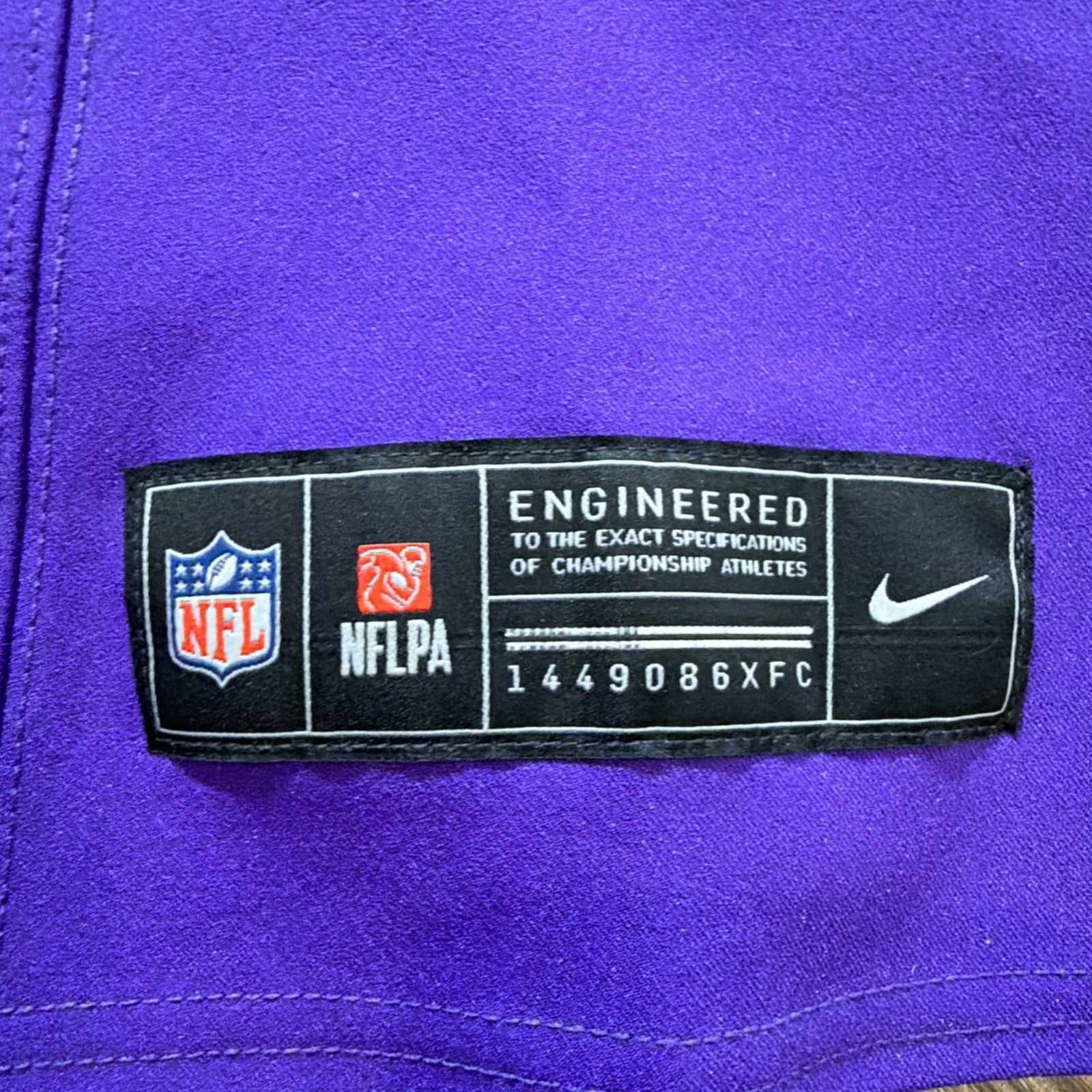 Minnesota Vikings Jersey Men’s 44 Vapor Elite Purple #44 Garrett