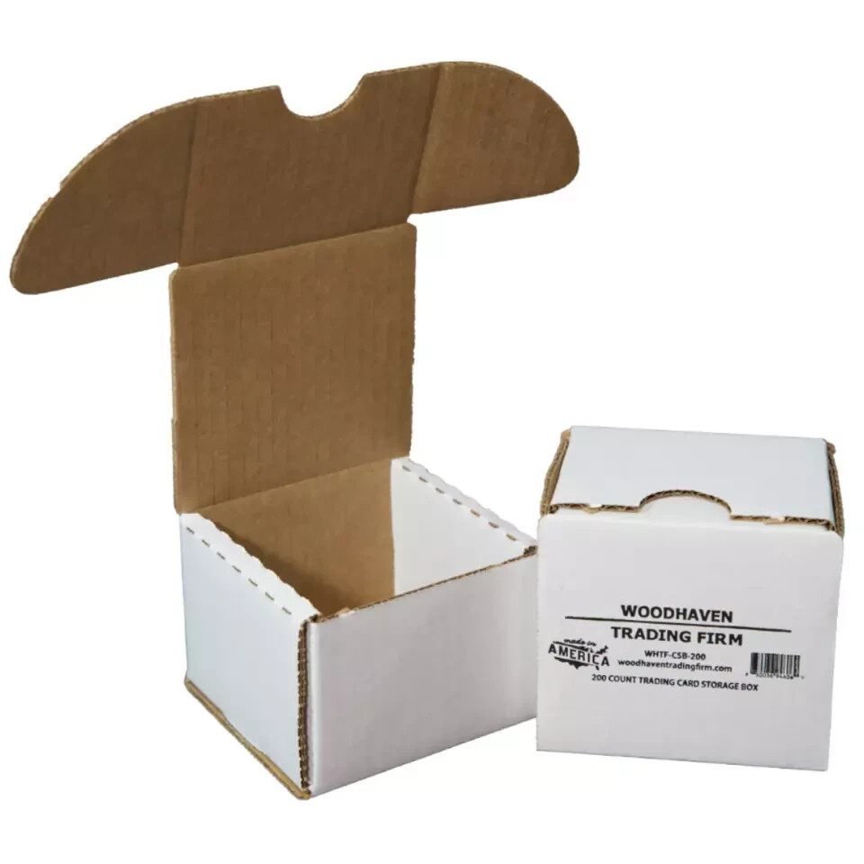 10-Pack • 200-count Trading/Gaming Card Storage Box • Woodhaven Trading Firm