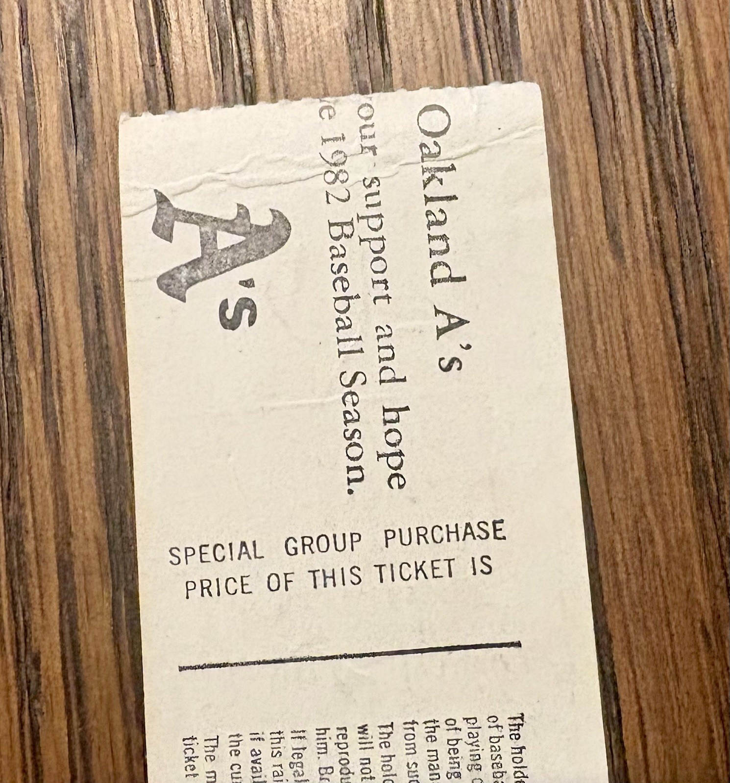 1982 Rickey Henderson 4 SB’s Jack Morris Win #58 Ticket Stub Tigers Oakland 5/30
