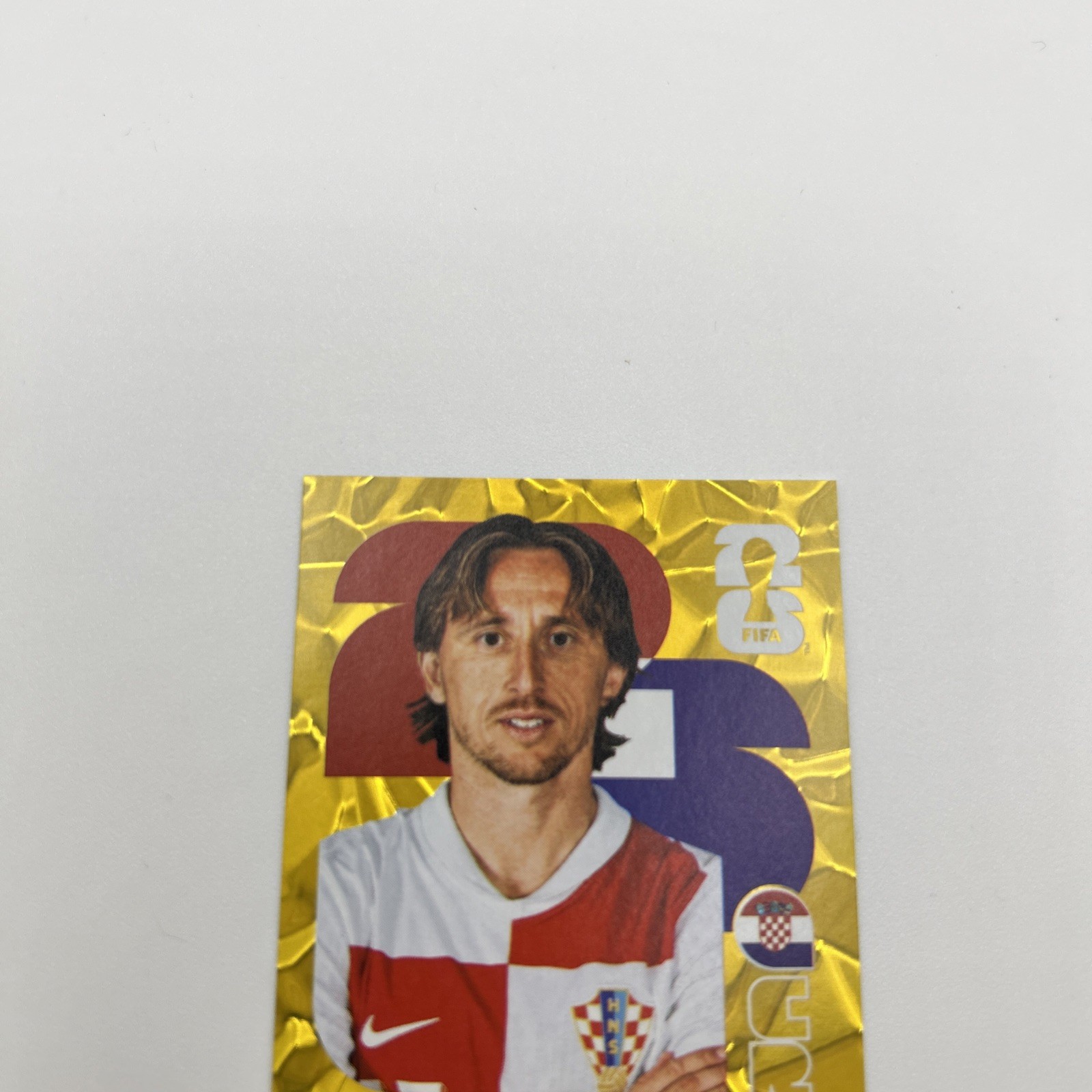 Luka Modric Gold Parallel CRO9 FIFA World Cup 2026 Panini Sticker Croatia…