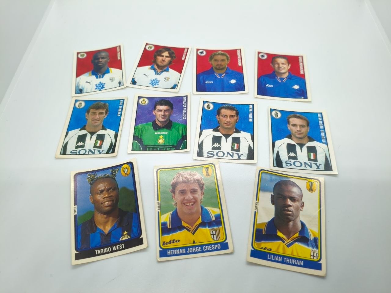 Football Sport Stickers Super Calcio 1998-1999 Panini Thuram Crespo West Signori