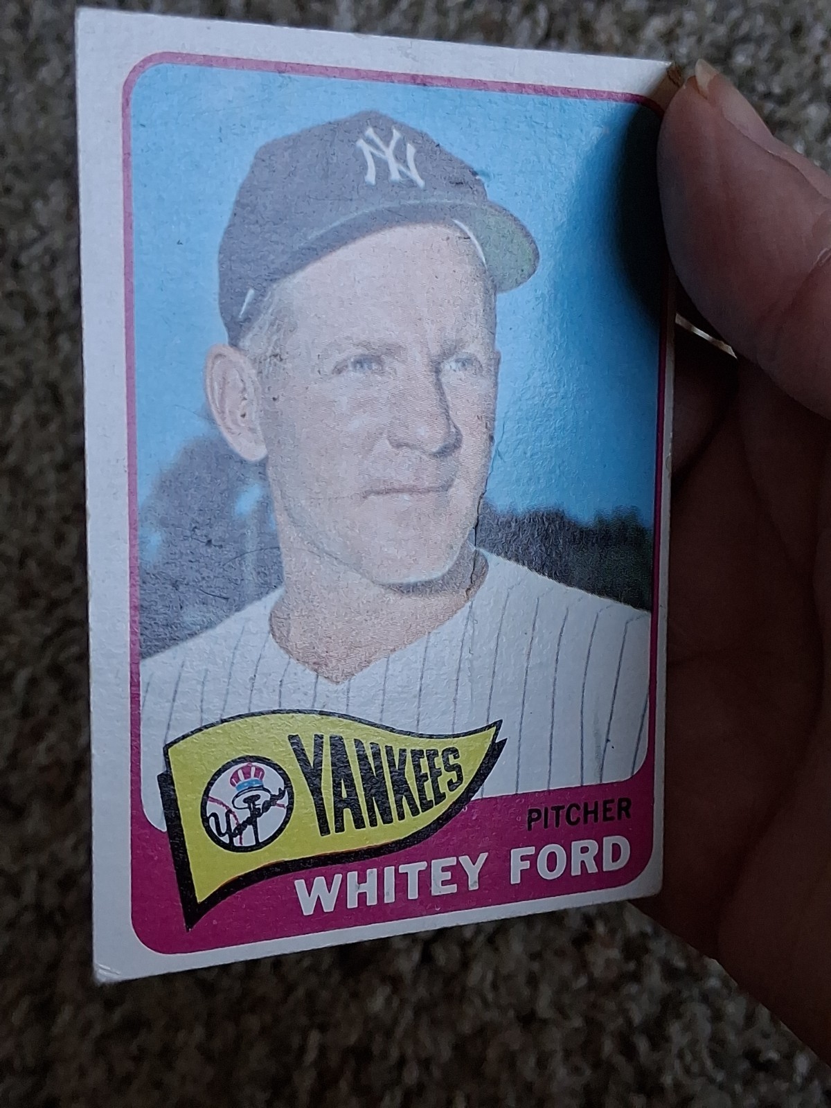 1965 Topps #330 Whitey Ford New York Yankees Pitcher Baseball Card