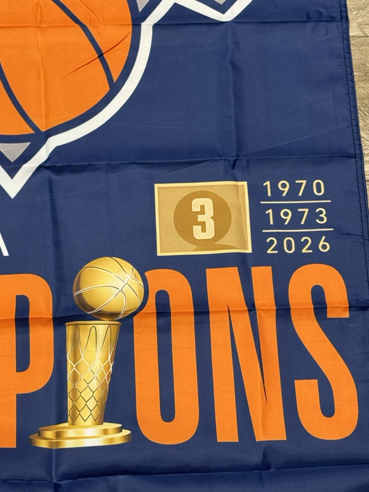 NEW YORK KNICKS 2026 NBA CHAMPIONS FLAG BANNER – 3×5 FT