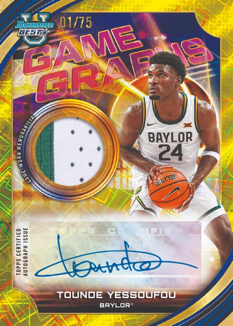 2025-26 Bowman University Best Basketball – Hobby Box 4 Autos, Future NBA Stars!