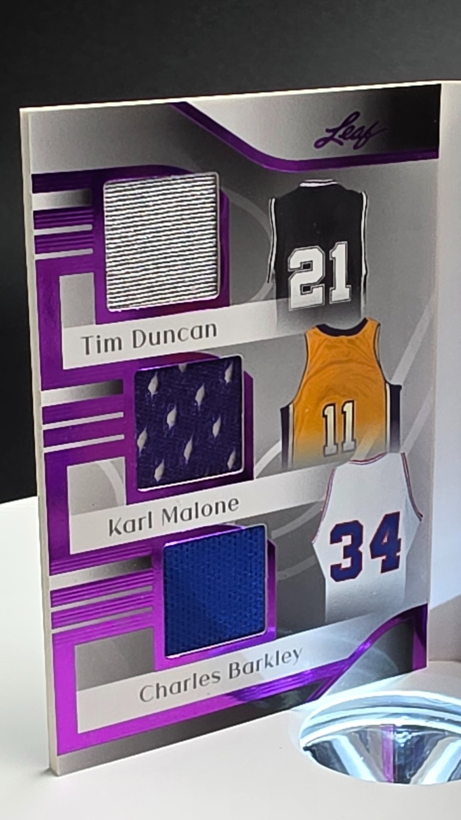 🏀”2/10″ – RARE 2023 Leaf History Book – Dressed To The Nines – PURPLE RELICS🏀