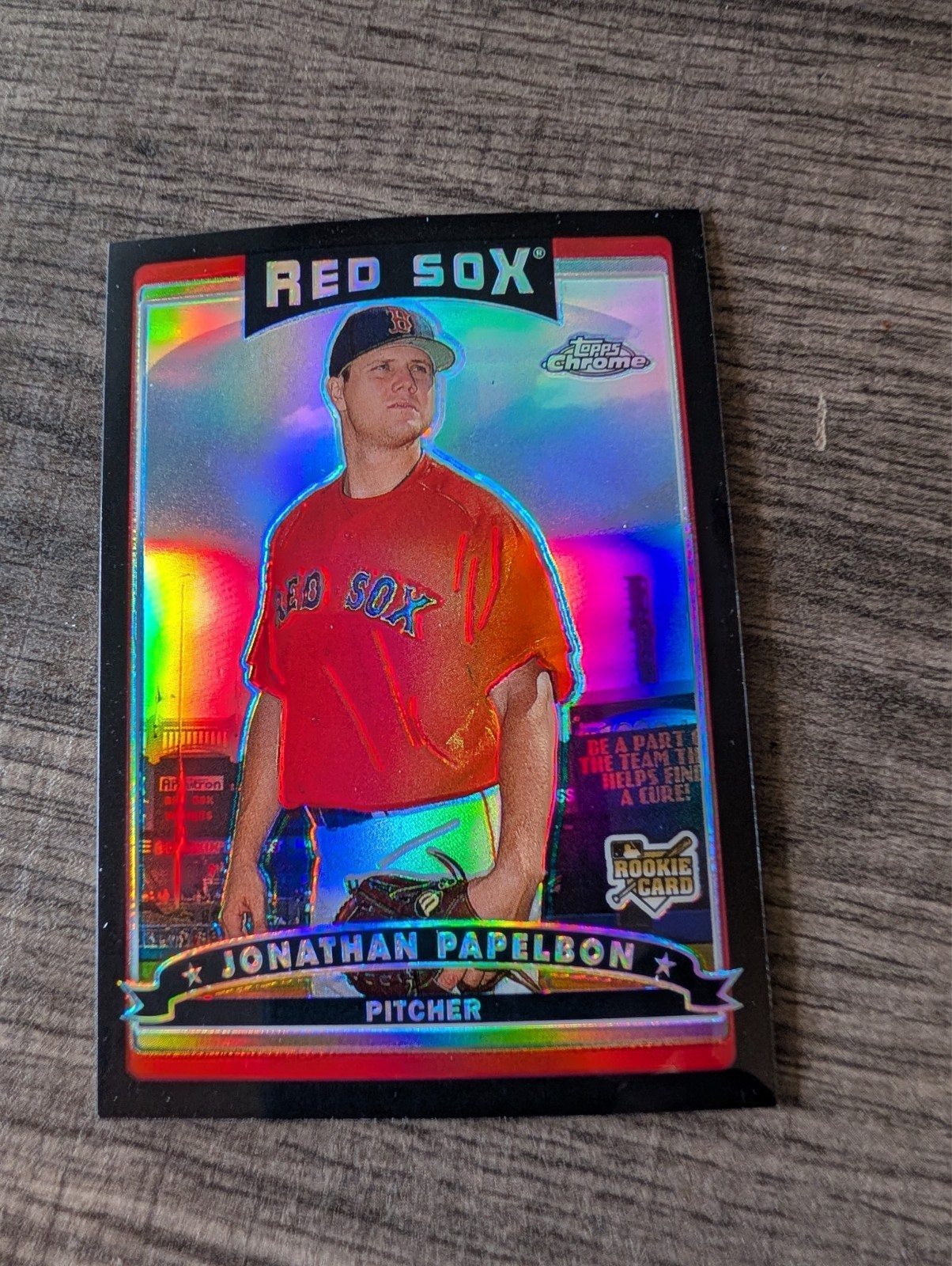 2006 Topps Chrome – Jonathan Papelbon #314 Black Refractor 469 /549 PSA