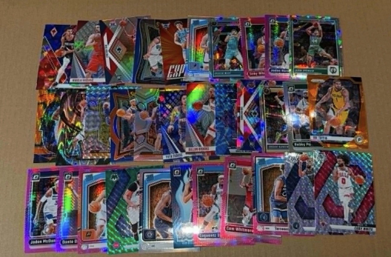 Huge 800ct NBA Basketball Cards Prizm Refractors Parallels Only Lot (ORGANIZED)!