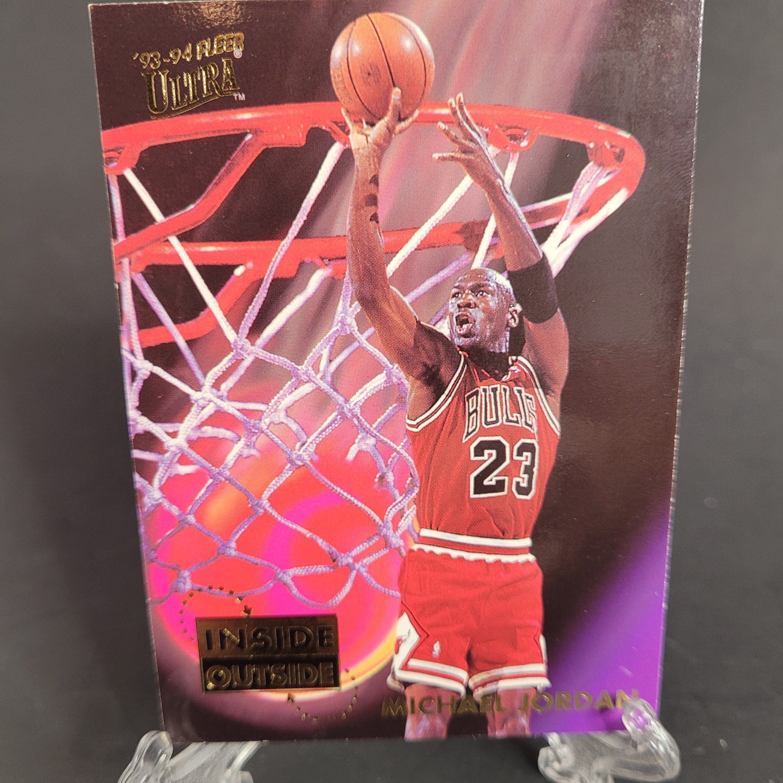 Michael Jordan 1993-94 Fleer Ultra Inside Outside Insert Bulls HoF #4 See Pics