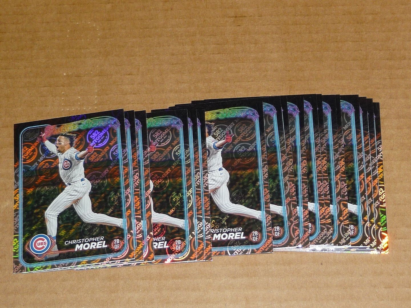 2024 Topps 582 MONTGOMERY CLUB FOIL LOT OF 24 CHRISTOPHER MOREL CUBS RAYS #128