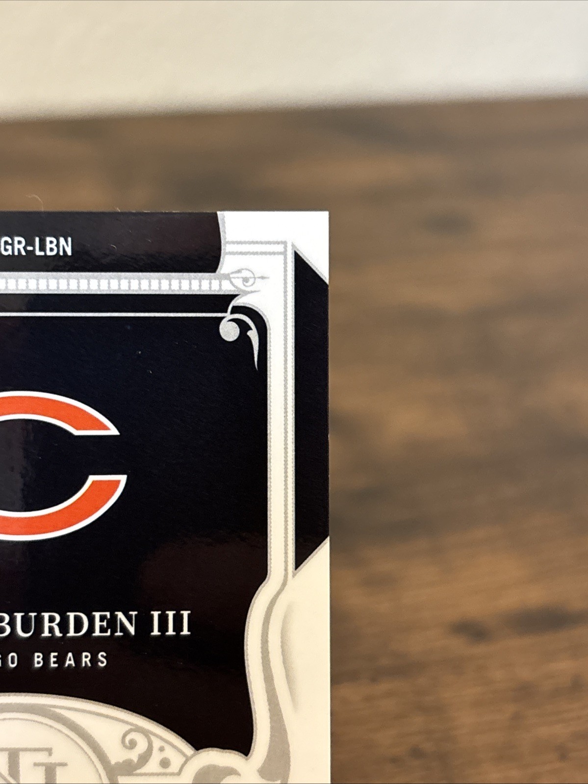 2025 Panini National Treasures Luther Burden Game Gear NFL SHIELD 1/1 RC Bears