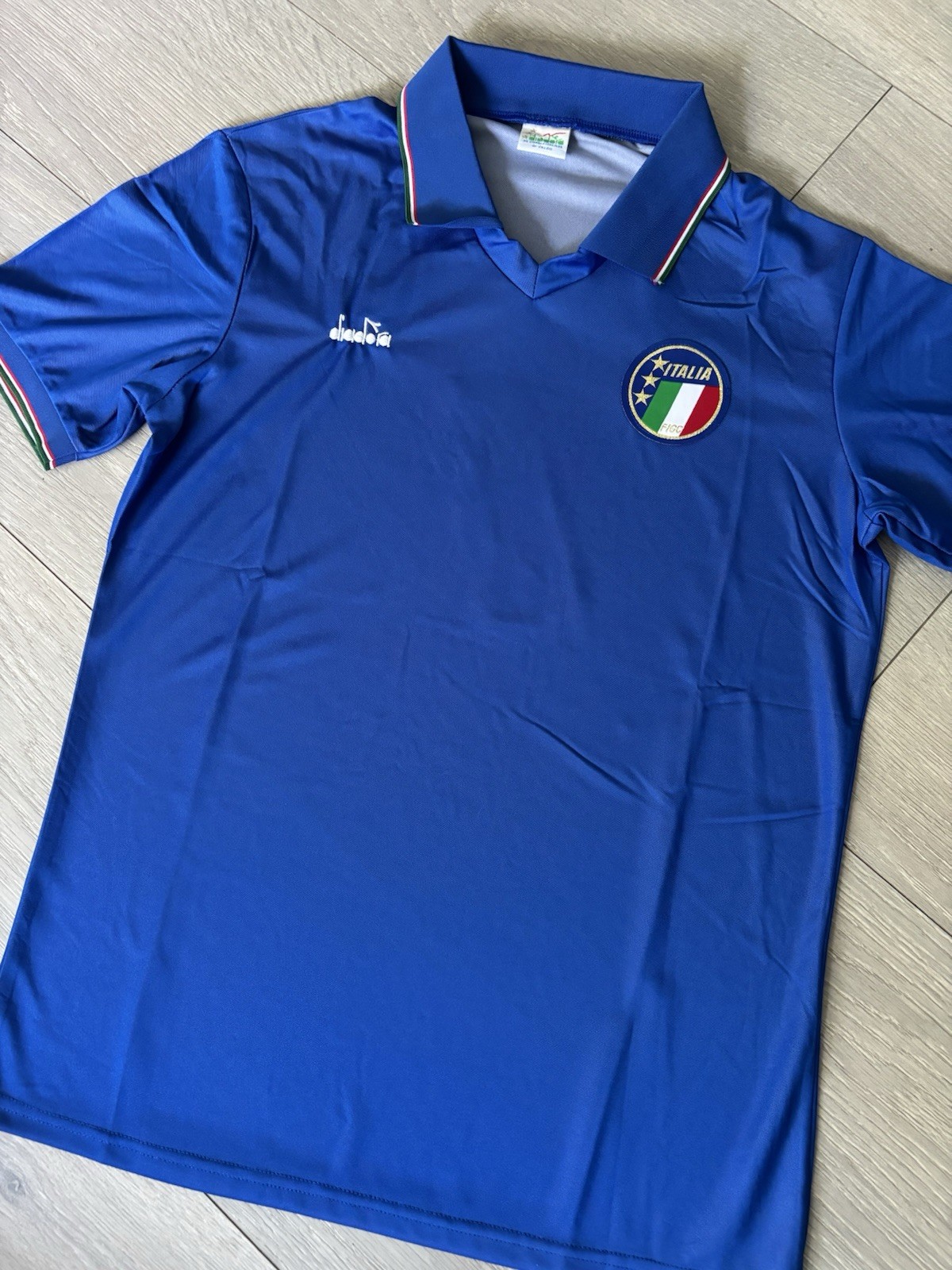 PAOLO MALDINI Rare Hand Signed Retro 1990 Italy National Team Shirt #7 PROOF/COA