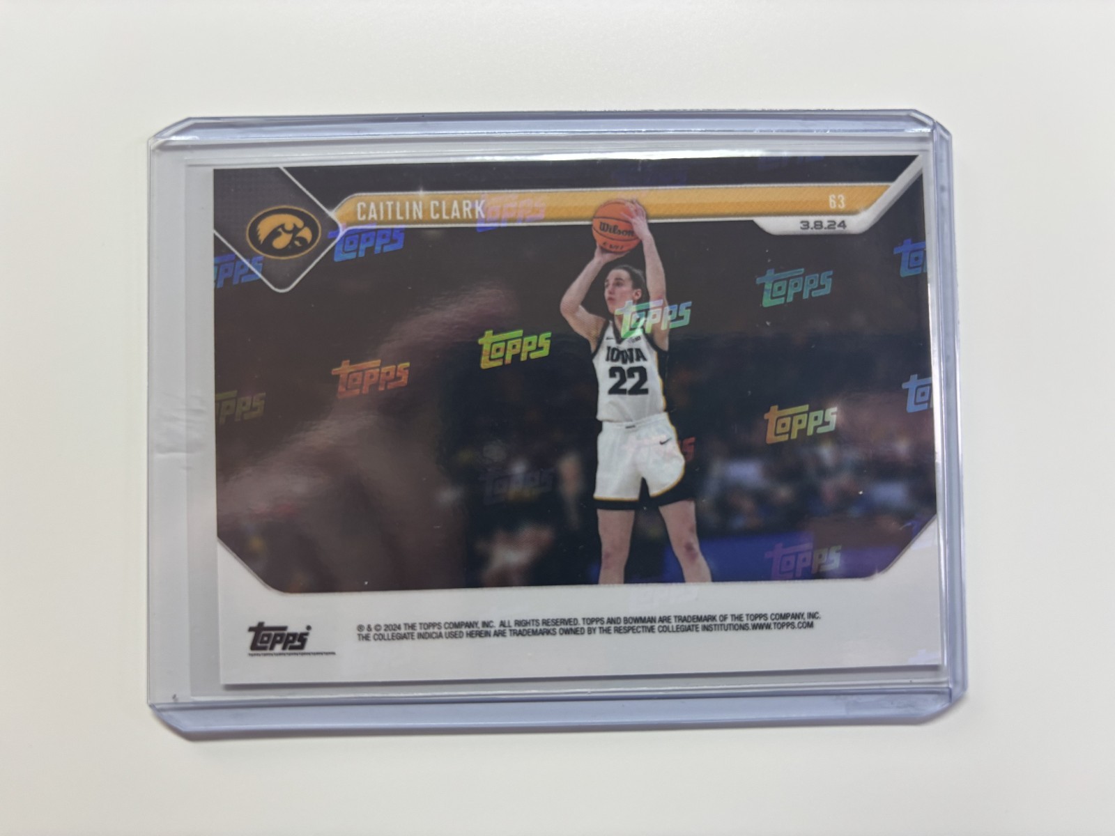 2023-24 Bowman U Now – Caitlin Clark #63 3PT Record | 3.8.24 /13100 (RC) | MINT