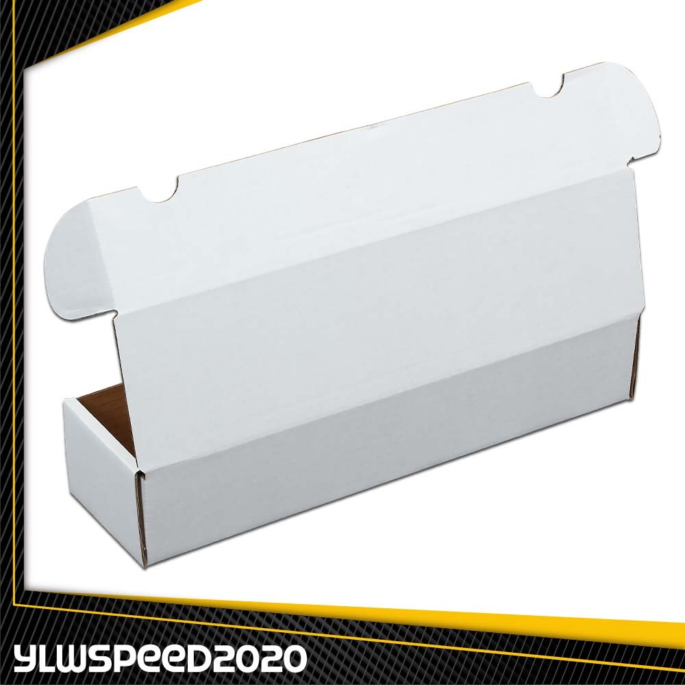 25 Storage Boxes Lot 800 Count Sports Cards Trading Corrugated Max Pro White