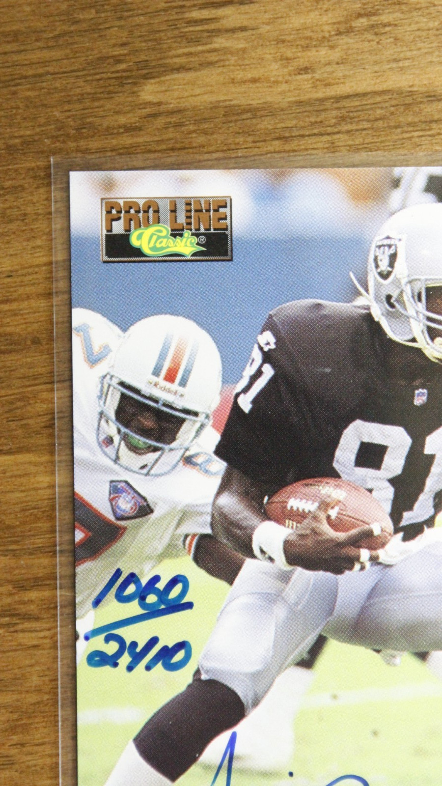 TIM BROWN Raiders 1995 Classic Pro Line – Autograph 1060/2410 Auto (AU)