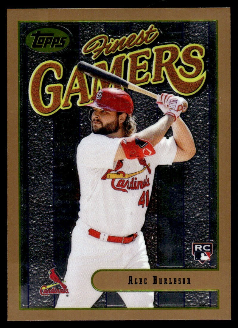 2023 Topps Finest Gamers Alec Burleson RC St. Louis Cardinals #59