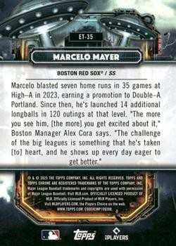 Marcelo Mayer 2025 Topps Chrome Cosmic Extraterrestrial Talent #ET-35 Red Sox