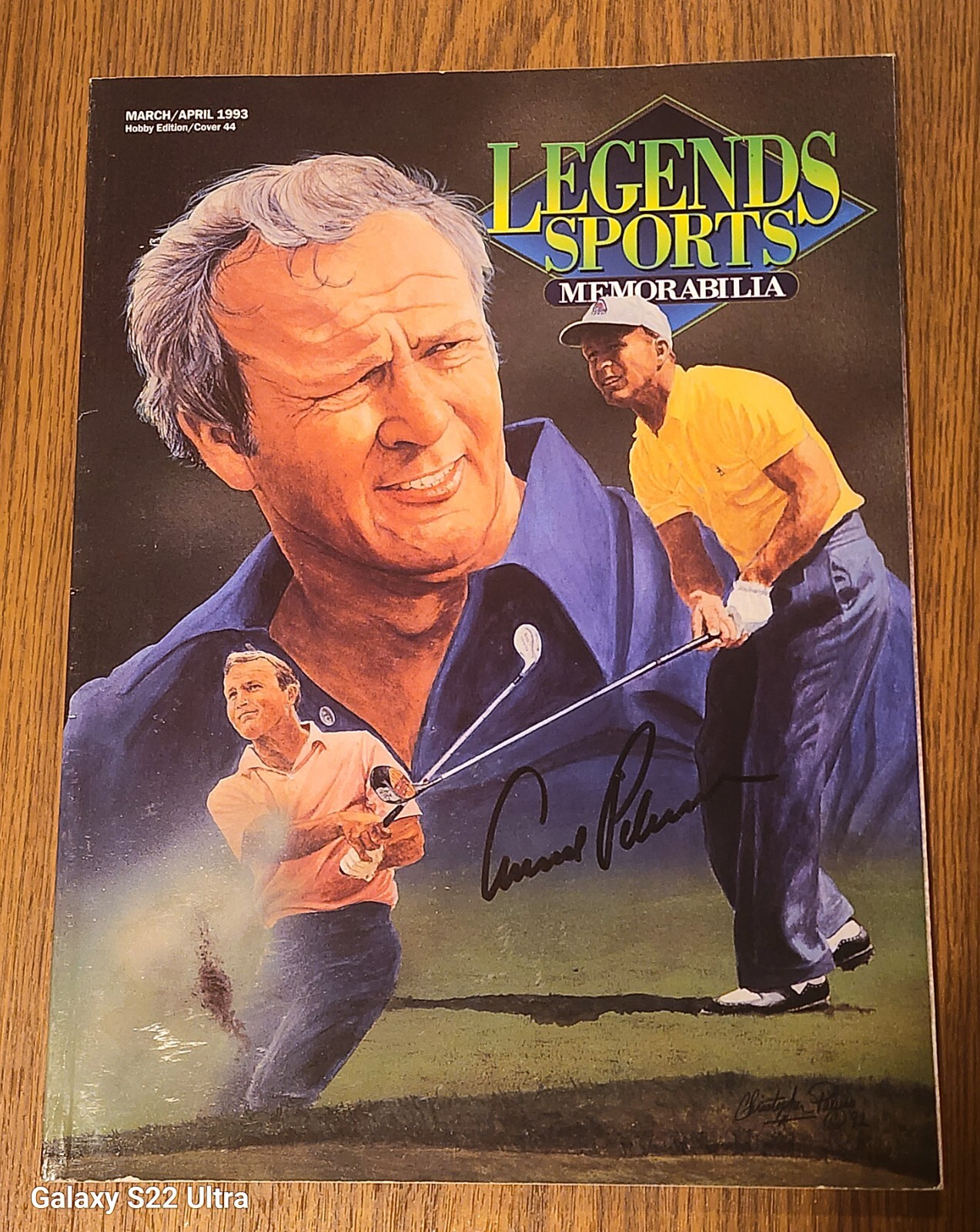 Arnold Palmer Signed Legends Sports Magazine Hobby Edition Cover #44