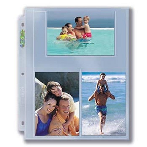 (10) Ultra Pro 4×6 Photo Postcard 3-Pocket Album Binder Pages Index Cards Prints