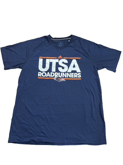 Adidas NCAA Univ. of Texas at San Antonio Tee Navy/White/Orange Sz XL CA4072