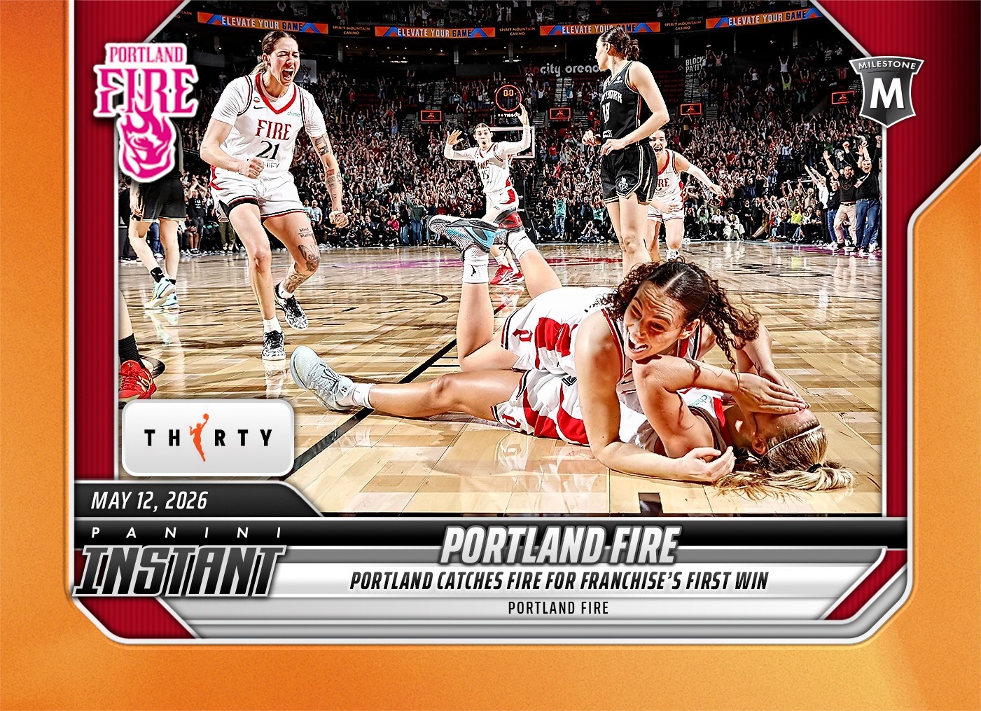 2026 Panini Instant WNBA #52 Portland Fire 1st Franchise Win /30 PRESALE