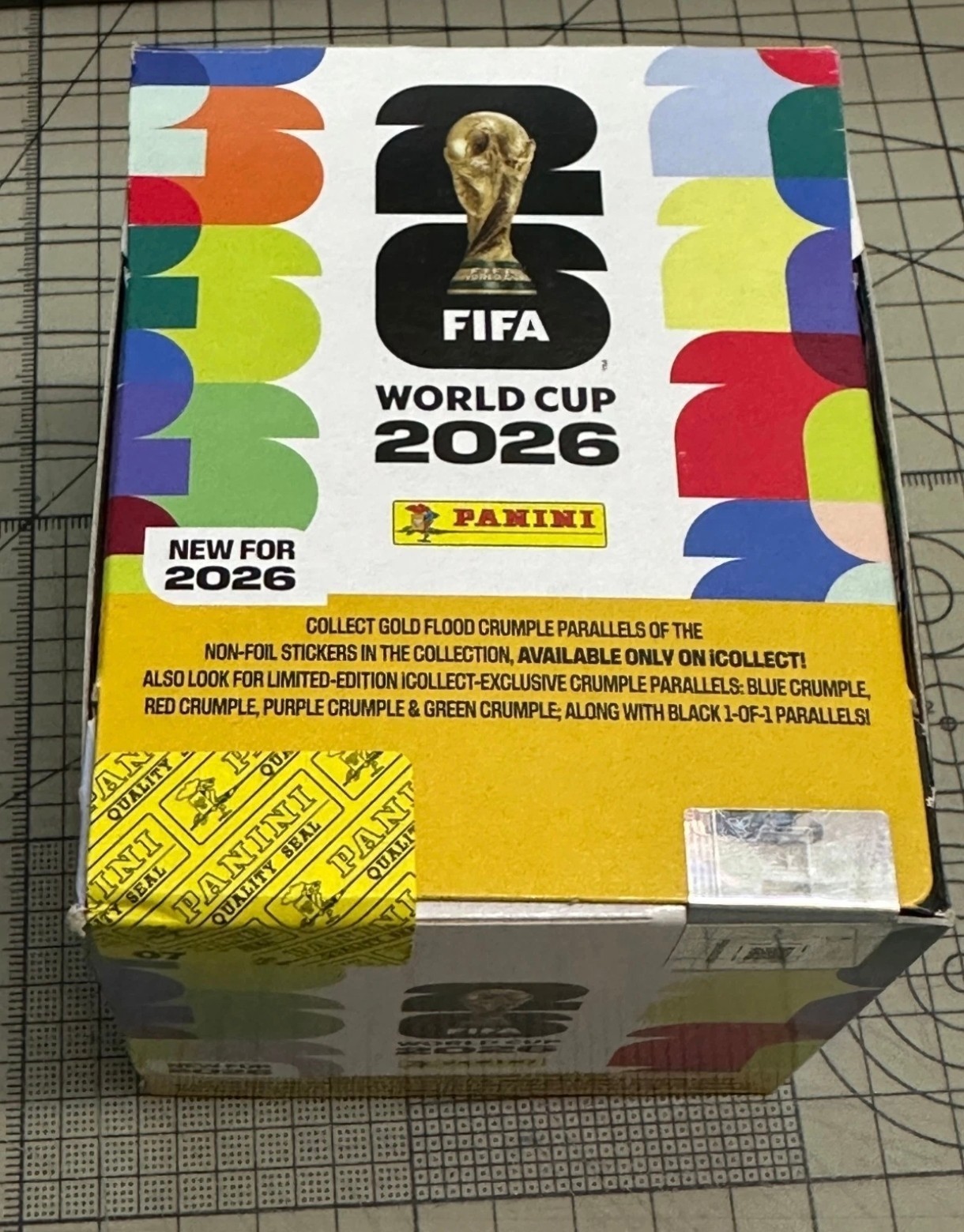 Panini FIFA World Cup 2026 Official Sticker 50-Pack Box Gold Limited 2026